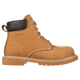 Skechers Women's 108066 Cottonwood Etah Wheat Gum Steel Toe Work Boots ThatShoeStore