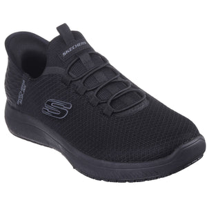 Skechers Men's 200205 Summits SR Colsin Black Slip-ins Work Shoes