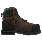 Skechers Men's 256017 John Deere Roughcutter Pinegrip Dark Brown Slip Resistant Composite Toe Met Guard Work Boots (Extra Wide) ThatShoeStore