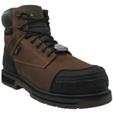 Skechers Men's 256017 John Deere Roughcutter Pinegrip Dark Brown Slip Resistant Composite Toe Metal Free Metatarsal Guard Work Boots ThatShoeStore