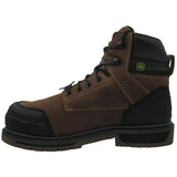Skechers Men's 256017 John Deere Roughcutter Pinegrip Dark Brown Slip Resistant Composite Toe Met Guard Work Boots (Extra Wide) ThatShoeStore