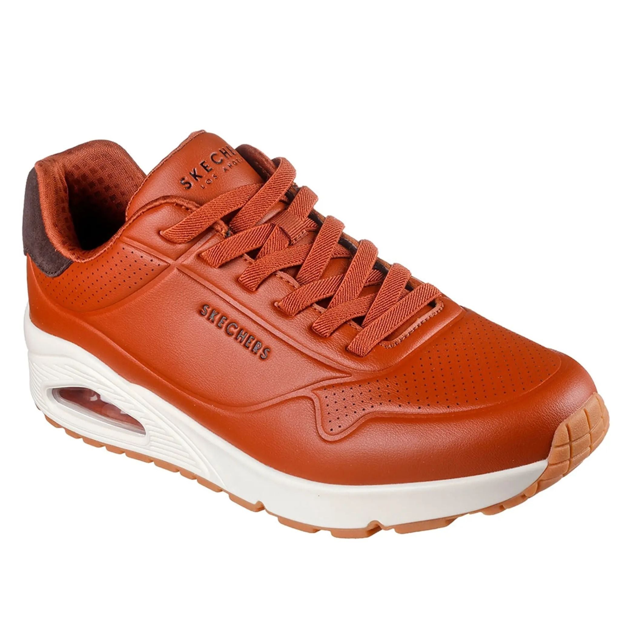 U-Ma Skechers Men's 183007 UNO Tailored Air Cognac Casual Shoes – That