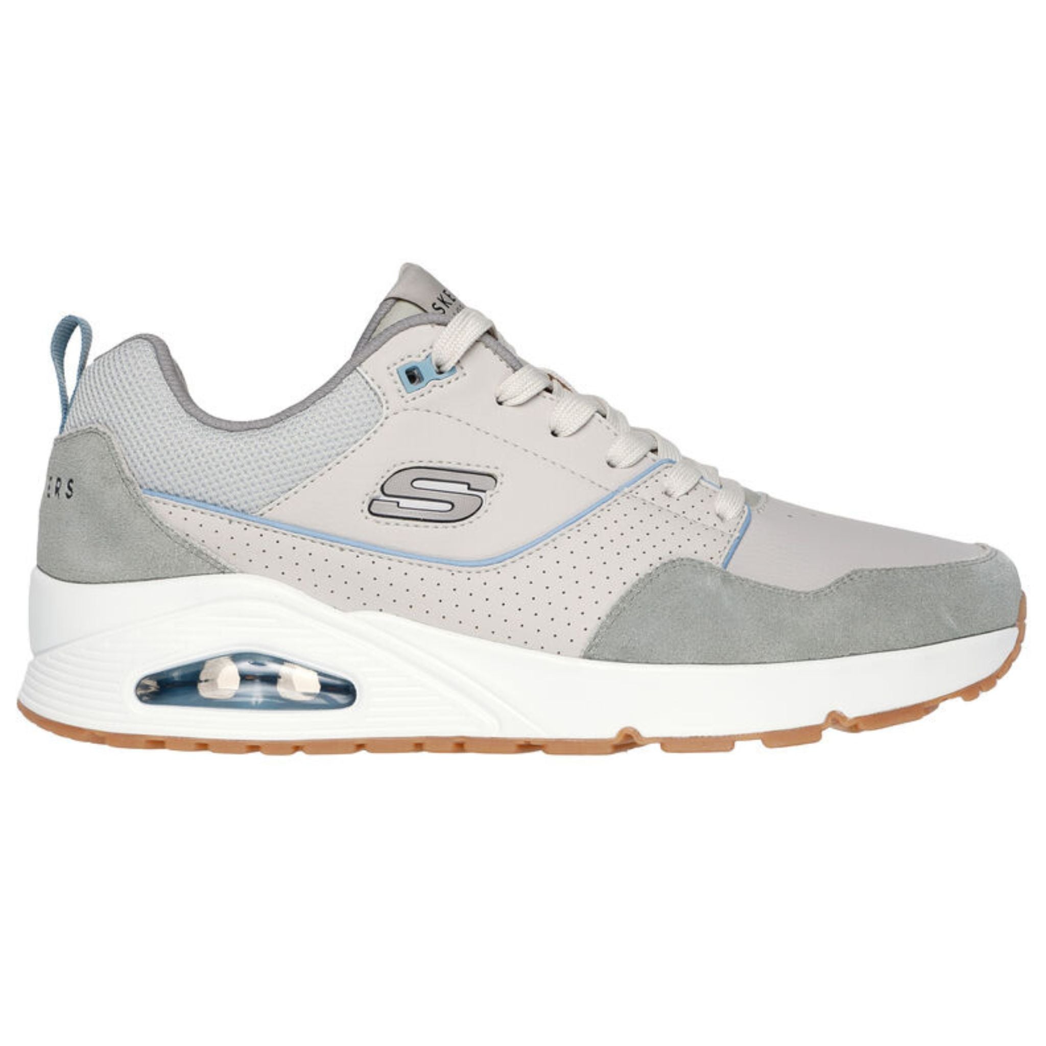 Skechers Men's 183020 Uno Retro One Natural Green Casual Shoes