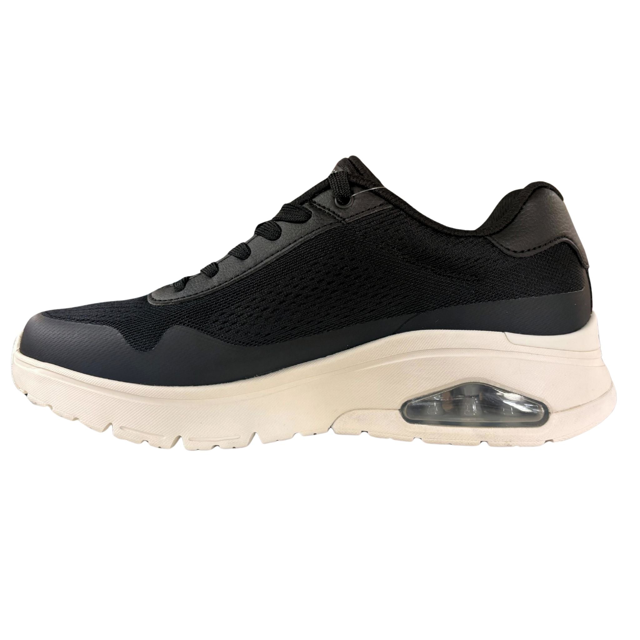 Skechers Men's 183310 Uno Flex- Spring On Air Black Casual Shoes
