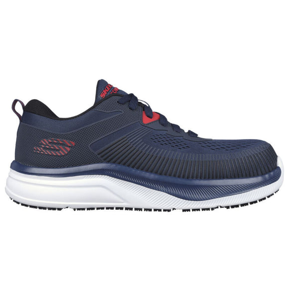Skechers Men's 200199 Jevion Navy Safety Toe Metal Free Work Shoes