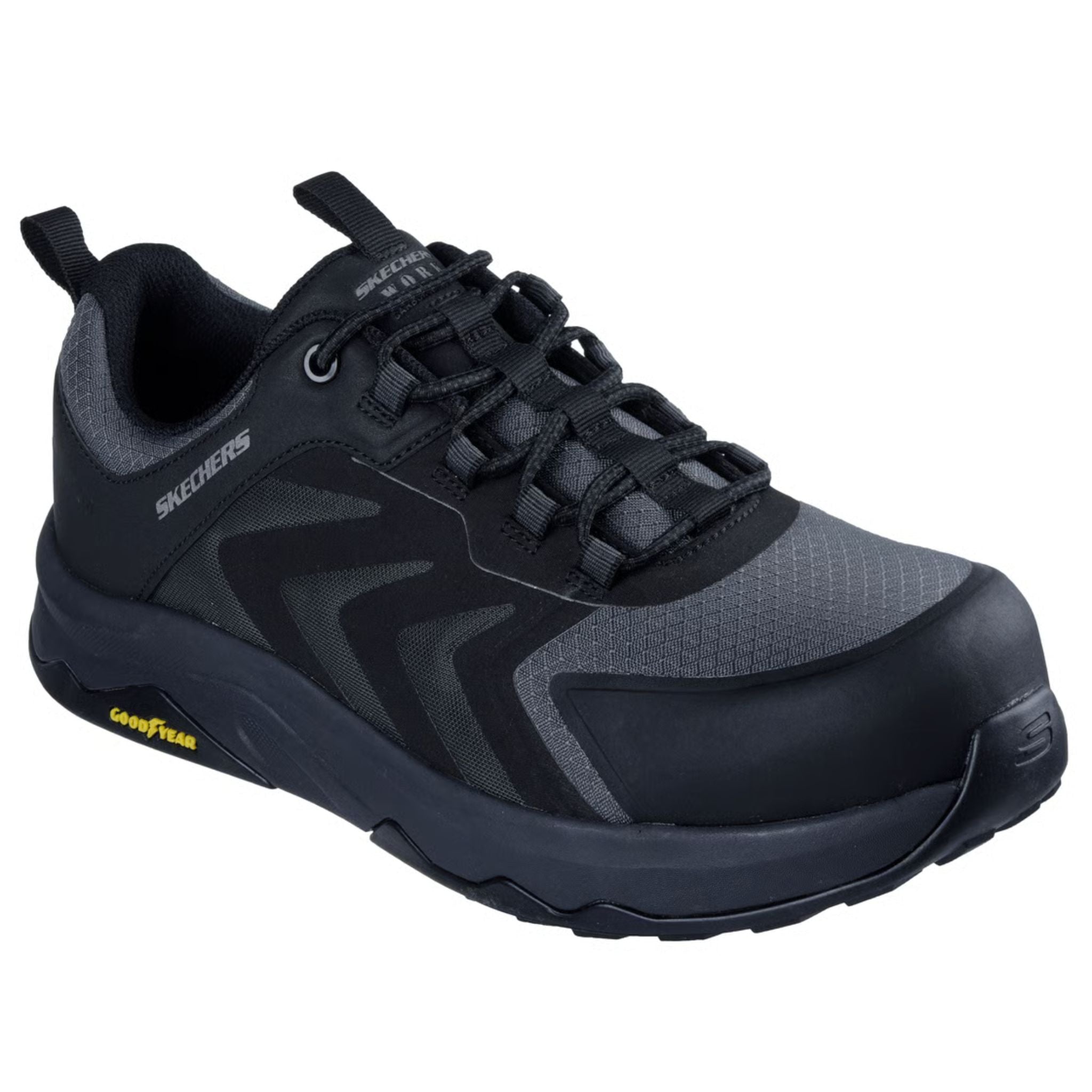 Skechers Men's 200255 Speed-Flex Trekker Black Safety Toe Metal