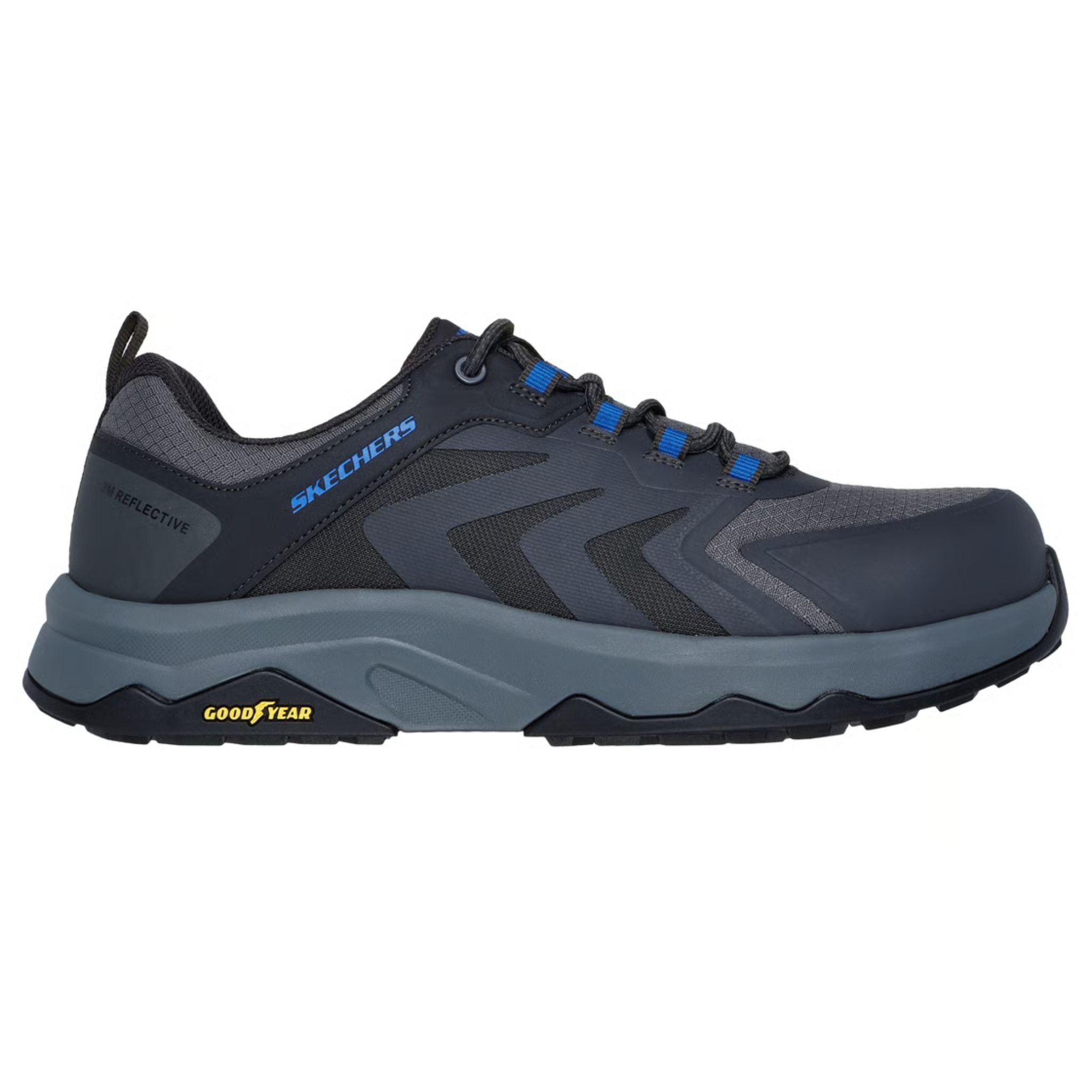Skechers Men's 200255 Speed-Flex Trekker Charcoal Safety Toe Metal
