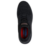 Skechers Men's 200291 Delson 3.0 Oteron Black Slip Resistant Work Shoes (WIDE) ThatShoeStore