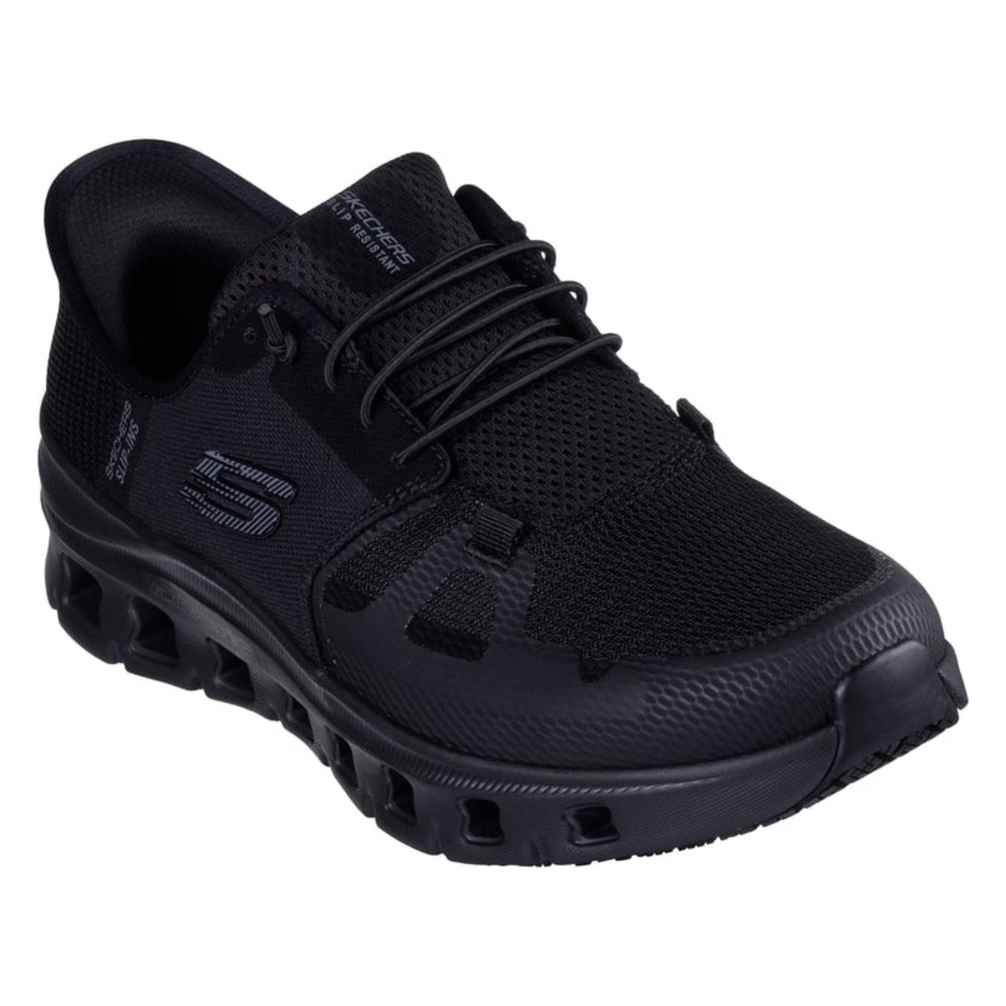 専用です！ Skechers Men's 200337 Glide-Step Pro Black Water Repellent Slip