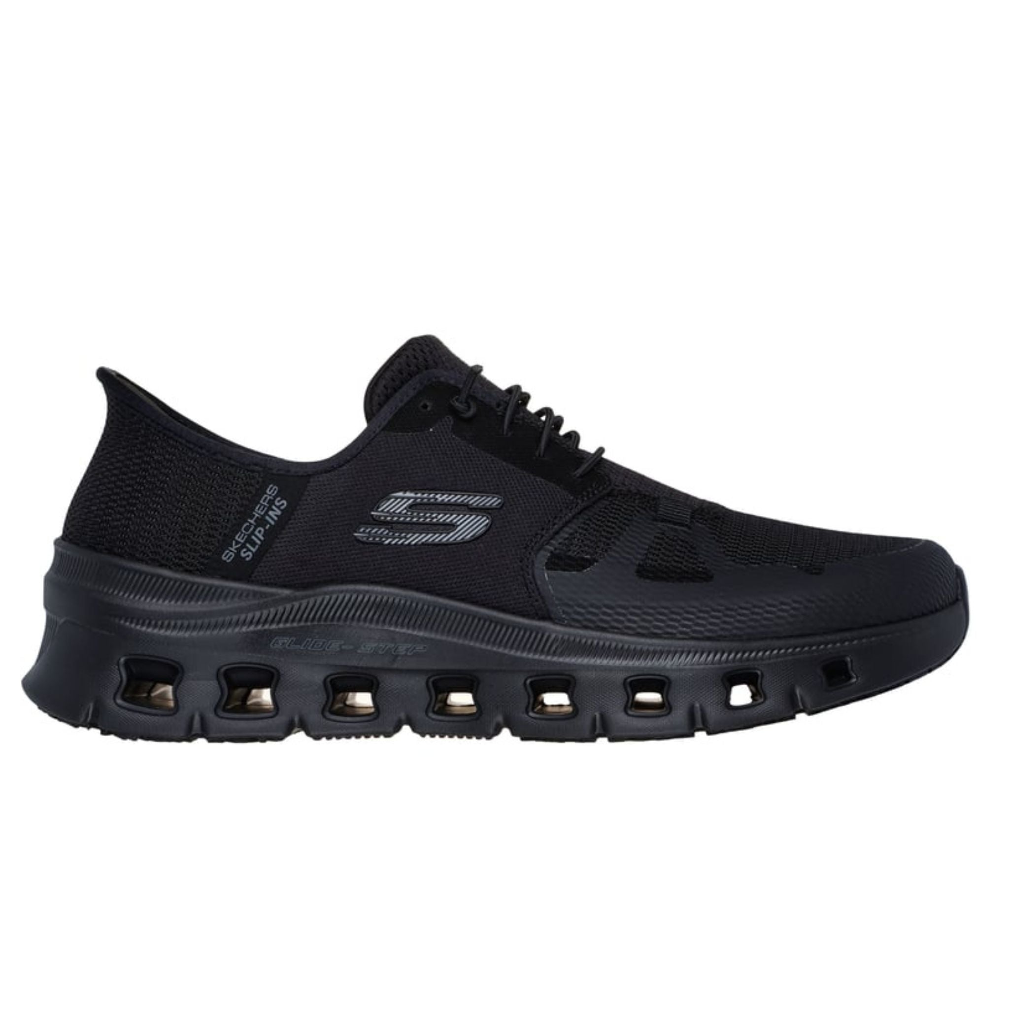 さきと Skechers Men's 200337 Glide-Step Pro Black Water Repellent Slip