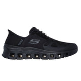 Skechers Men's 200337 Glide-Step Pro Black Water Repellent Slip-ins Work Shoes ThatShoeStore