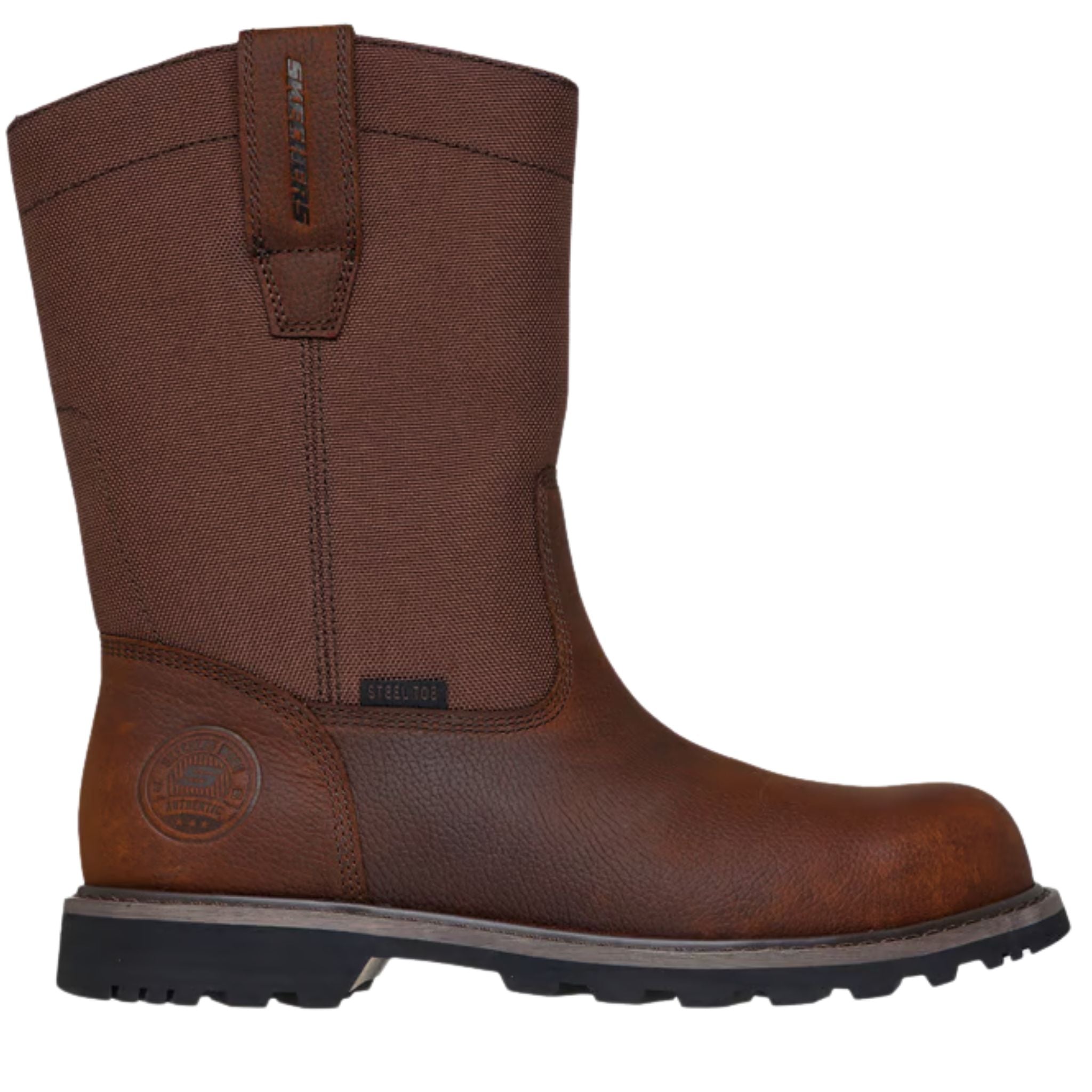 Skechers Men's 200377 Longrider Highland Hill Brown Steel Safety