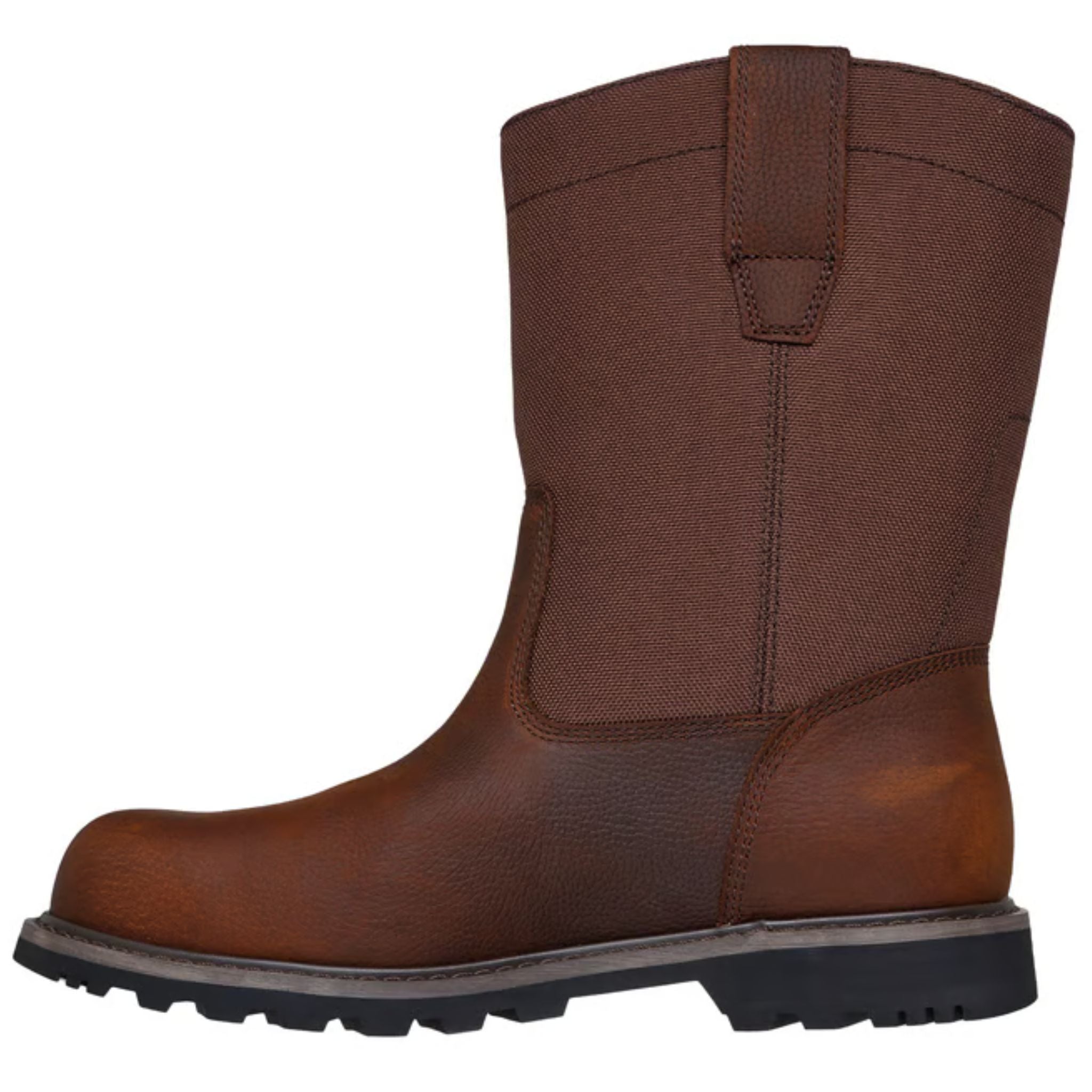 Men\'s Skechers Brown Leather Work Boots Size 9 SKECHERS Men main image 2
