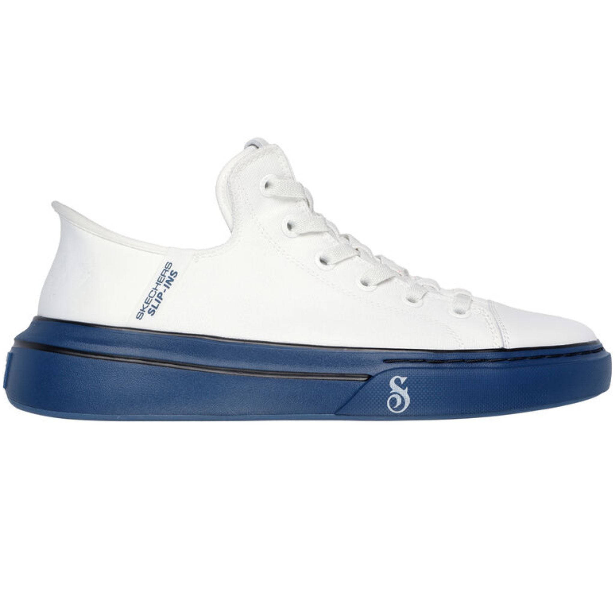 Skechers Men's 251032 Snoop One-OG Tela White Navy Slip-ins Casual