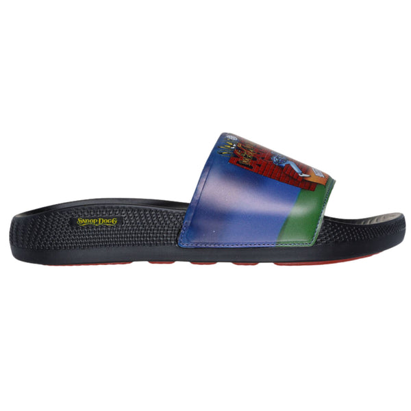 Skechers Men's 251092 Snoop Dogg: Low Slider Doggy Style Slide Black  Multi Sandals - Main Image