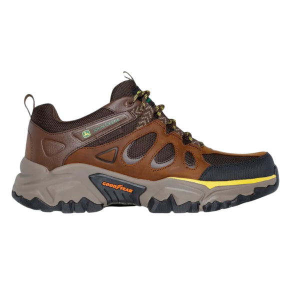 Skechers Men's 256005 John Deere Terraform Dunlow Brown Waterproof Relaxed Fit Outdoor Shoes