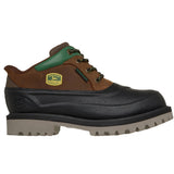 Skechers Men's 256089 John Deere Sergeants Aldridge Brown Black Waterproof Slip-ins Work Shoes (Extra Wide) ThatShoeStore