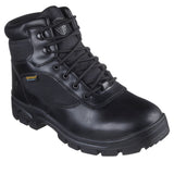 Skechers Men's 77526 Wascana Benen Black Slip Resistant Waterproof Work Shoes ThatShoeStore