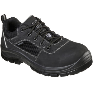 Skechers Men's 200001 Trophus Black Safety Steel Toe Work Shoes