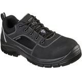 Skechers Men's 200001 Trophus Black Safety Steel Toe Work Shoes ThatShoeStore
