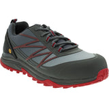 Skechers Men's 200046W Puxal Gray Red Safety Composite Toe Work Shoes ThatShoeStore