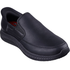 Skechers Men's 200249 Russom Black Slip-ins Work Shoes
