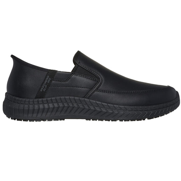 Skechers Men's 200249 Russom Black Slip-ins Work Shoes