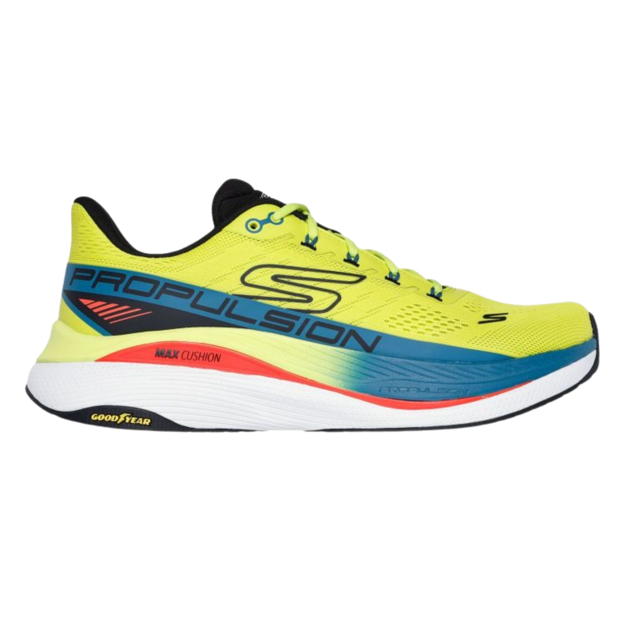xyz　ベジット Skechers Men's 220509 Max Cushioning Propulsion Lime Black Running