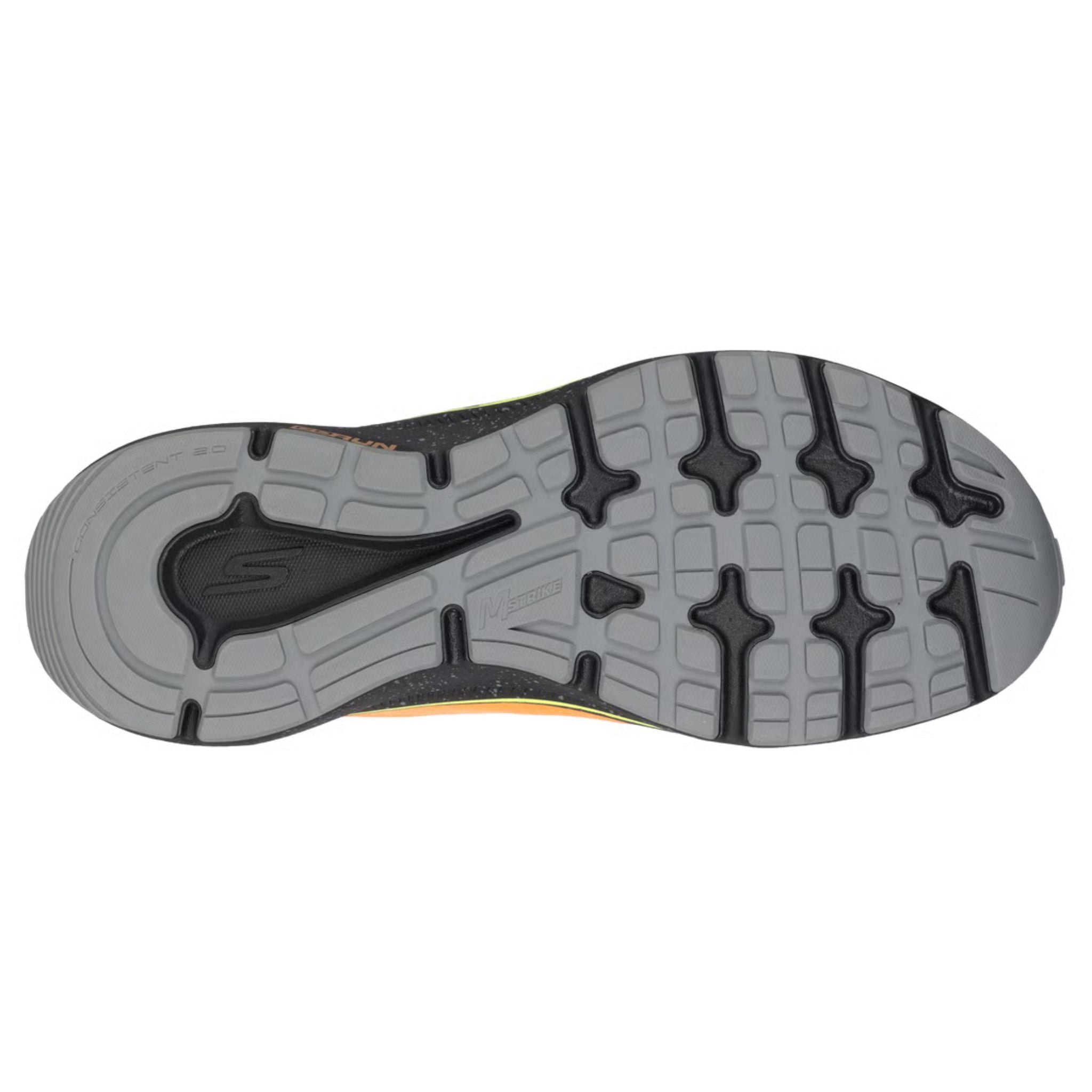 m サイズ Skechers Men's 220874 GO RUN Consistent 2.0 Piedmont Orange Black