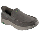 Skechers Men's 256079 John Deere Pollard Ender Taupe Relaxed Fit  Slip-ins Casual Shoes (Extra Wide) ThatShoeStore