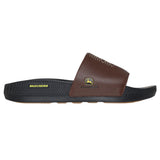 Skechers Men's 256058 John Deere Low Slider Jethro Brown Black Casual Slide Sandals ThatShoeStore