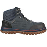 Skechers Women's 108004 McColl Navy Black Water resistant Safety Toe Metal Free Work Boots (WIDE) ThatShoeStore