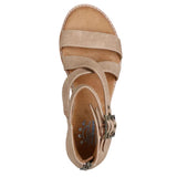 Skechers Women's 114124 BOBS Desert Kiss Sun Dipped Tan Gladiator Sandals ThatShoeStore