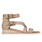 Skechers Women's 114124 BOBS Desert Kiss Sun Dipped Tan Gladiator Sandals ThatShoeStore