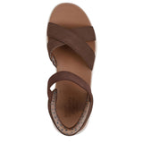 Skechers Women's 114414 BOBS Sun Ray Move Over Slip-Ins Chocolate Sandals (WIDE) ThatShoeStore