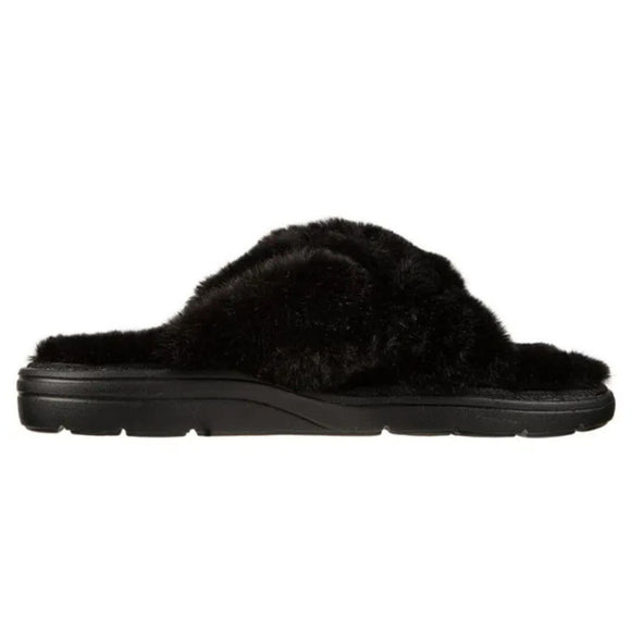 Skechers Women's 175104 Arch Fit Lounge- First Rate Black Slide Sandals