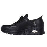 Skechers Women's 177111 UNO Slip in air Black Casual Shoes ThatShoeStore