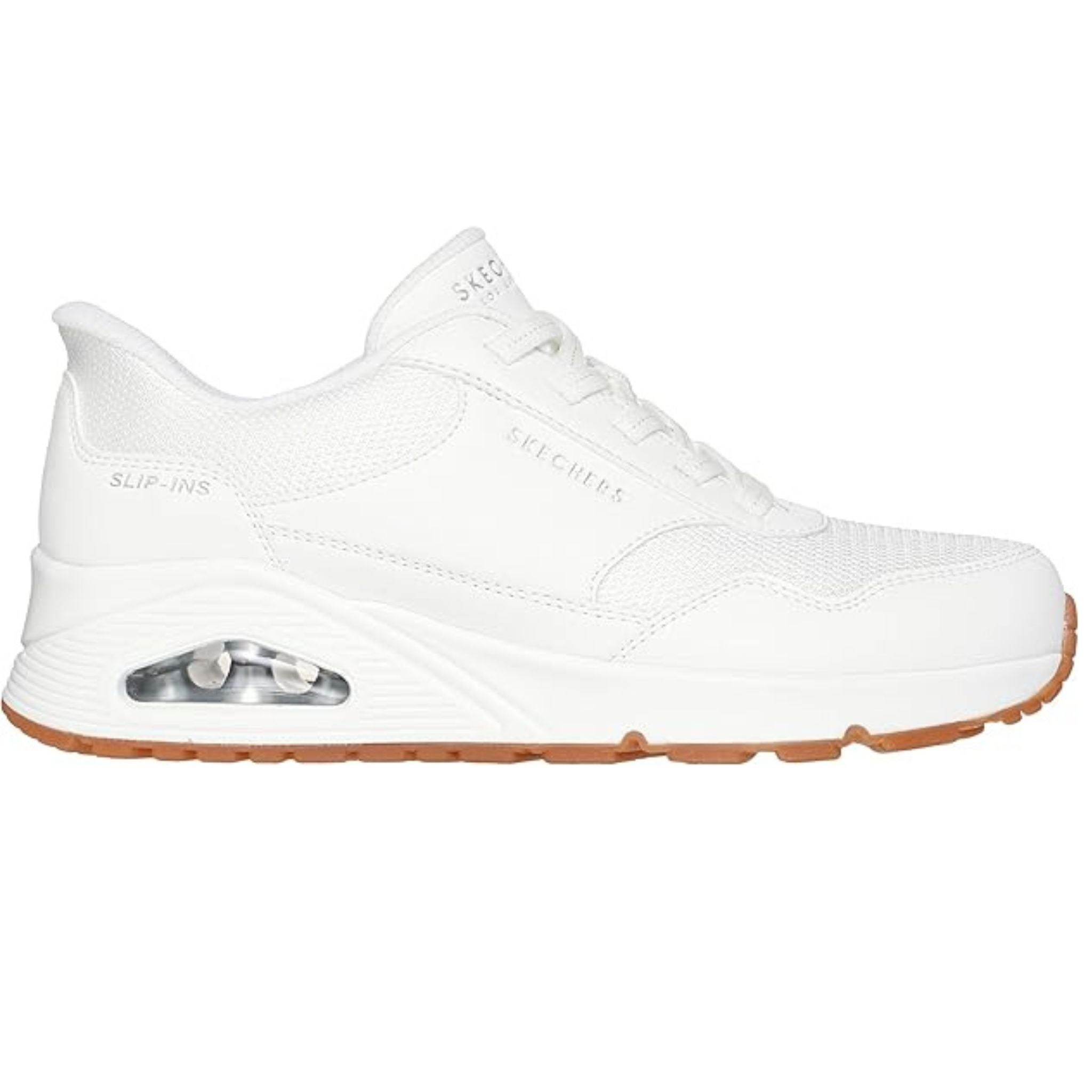 Mgnadページ Skechers Women's 177117 Uno - Banksia White Slip-ins Casual Shoes