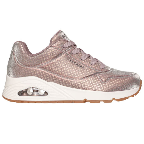 Skechers Women's 177162 Uno Disco Nite Rose Gold Casual Shoes