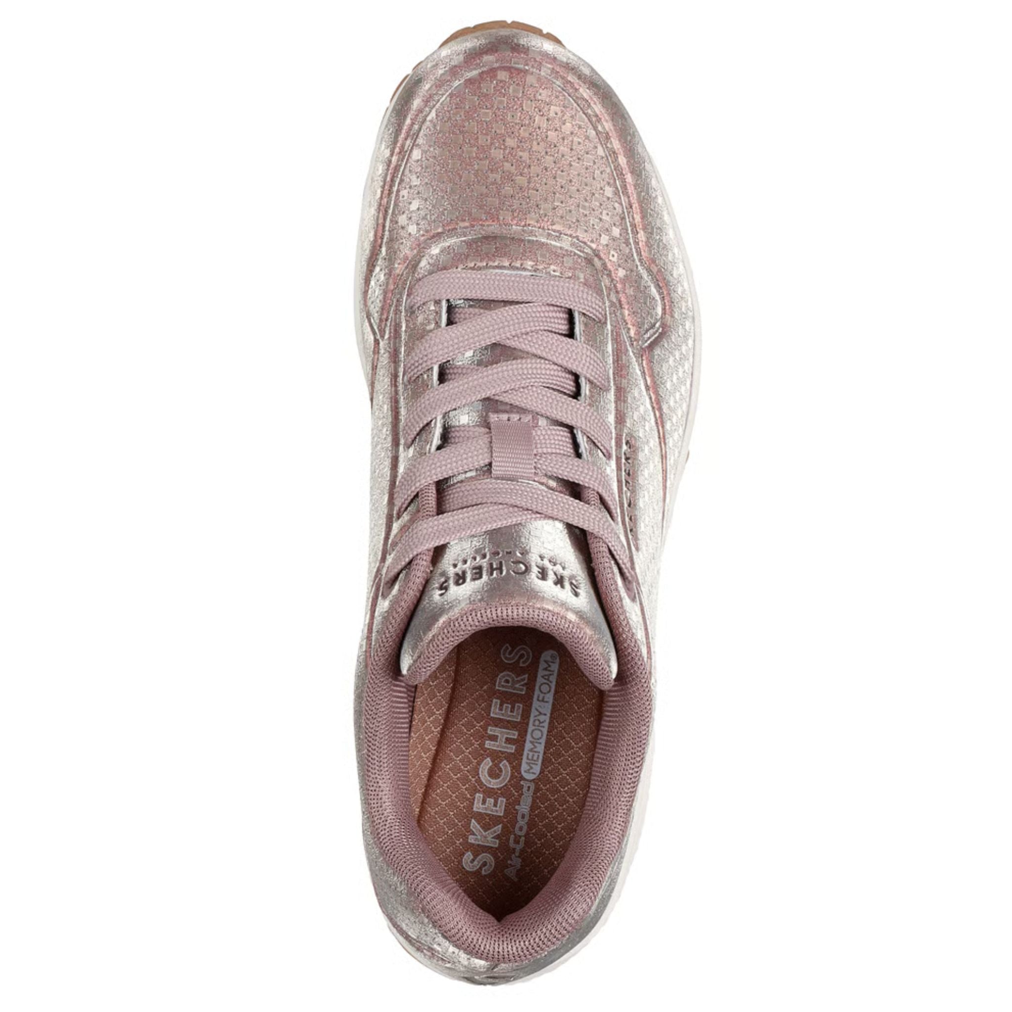 skechers rose gold memory foam