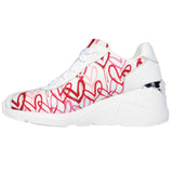 Skechers Women's 177678 A Wedge Heart Of Hearts White Red Casual Shoes ThatShoeStore