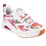 Skechers Women's 177948 Uno Ricardo Cavolo Spring Bloom White Multi Casual Shoes ThatShoeStore