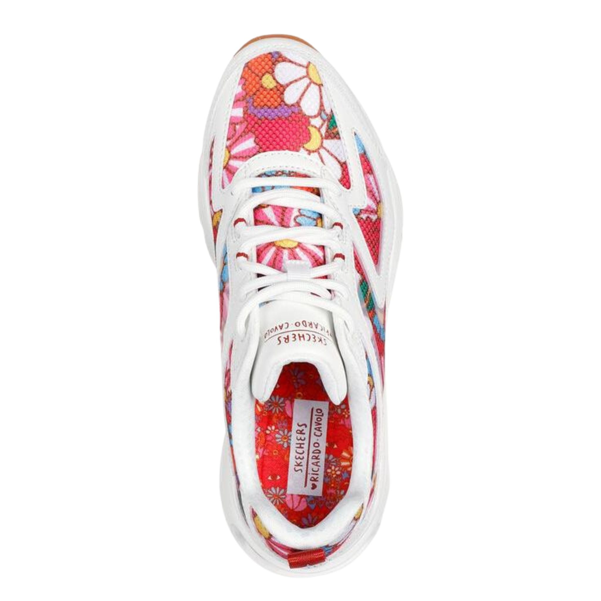 Skechers Women's 177948 Uno Ricardo Cavolo Spring Bloom White