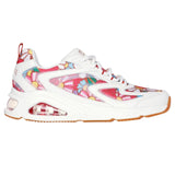 Skechers Women's 177948 Uno Ricardo Cavolo Spring Bloom White Multi Casual Shoes ThatShoeStore