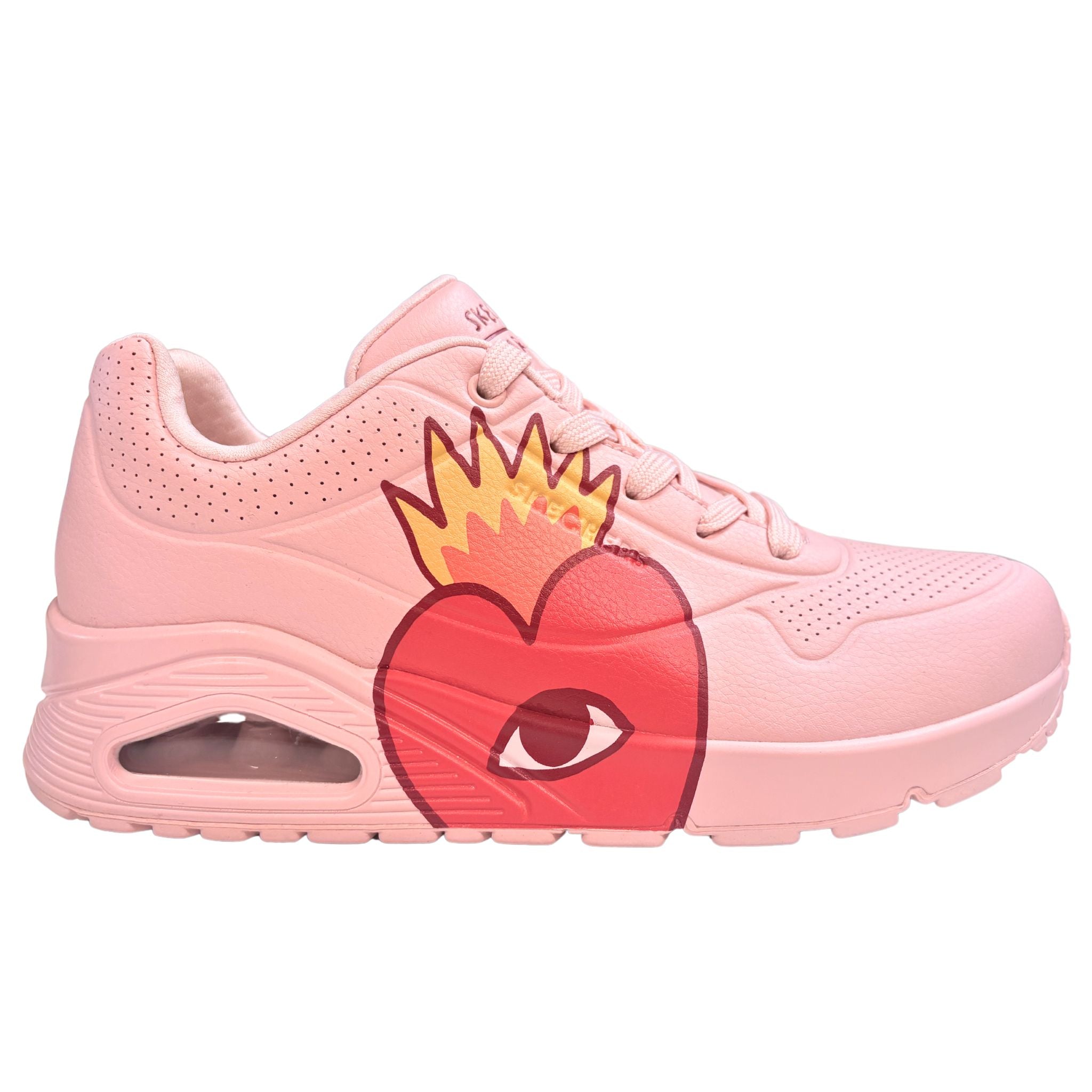 Skechers Women's 177956 Ricardo Cavolo UNO Flaming Heart Pink