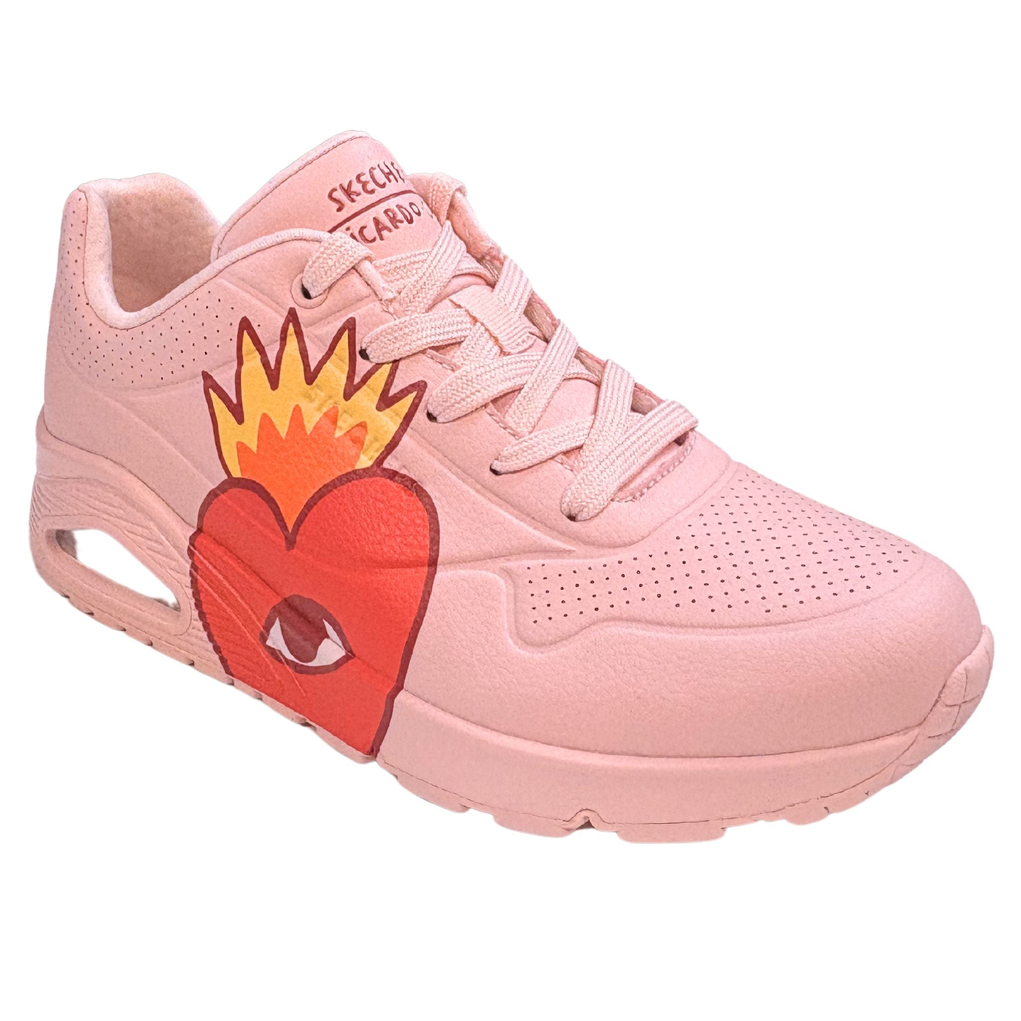 Skechers Women's 177956 Ricardo Cavolo UNO Flaming Heart Pink