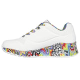 Skechers Women's 177959 Jen Stark Mini Drip White Multi Casual Shoes ThatShoeStore