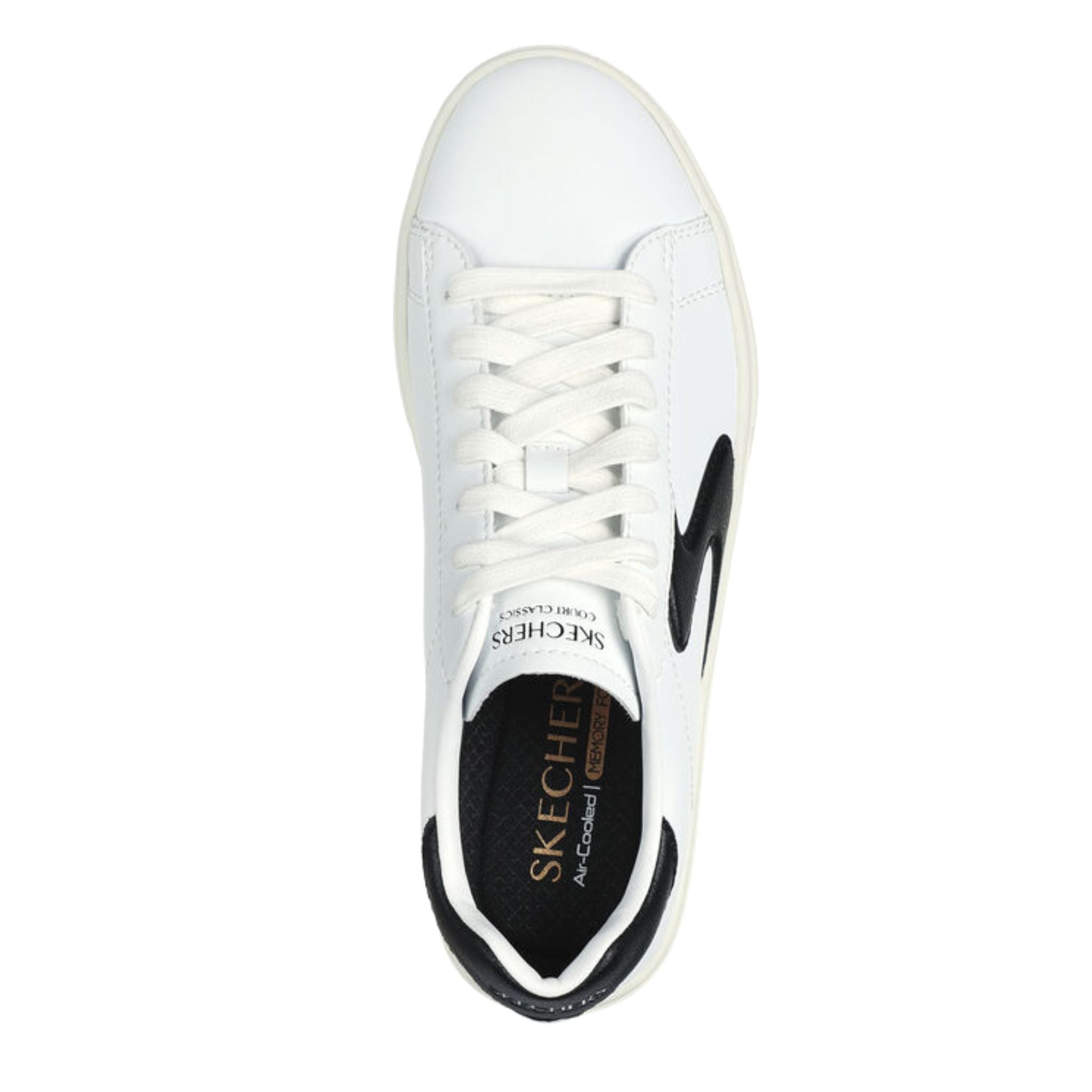 Skechers Women's 185016 Eden LX-Beaming Glory White Black Casual