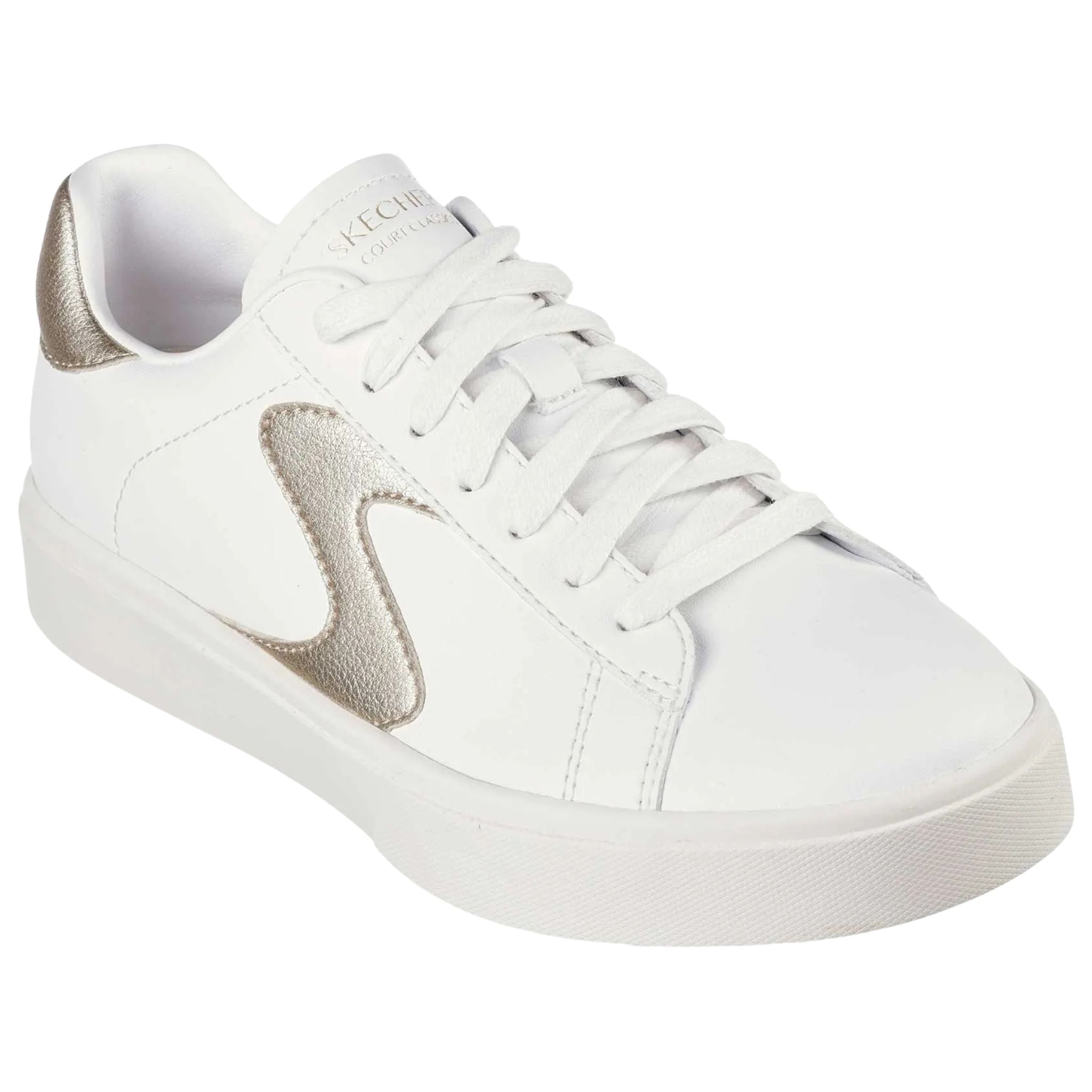 Skechers Women's 185016 Eden LX-Beaming Glory White Gold Casual