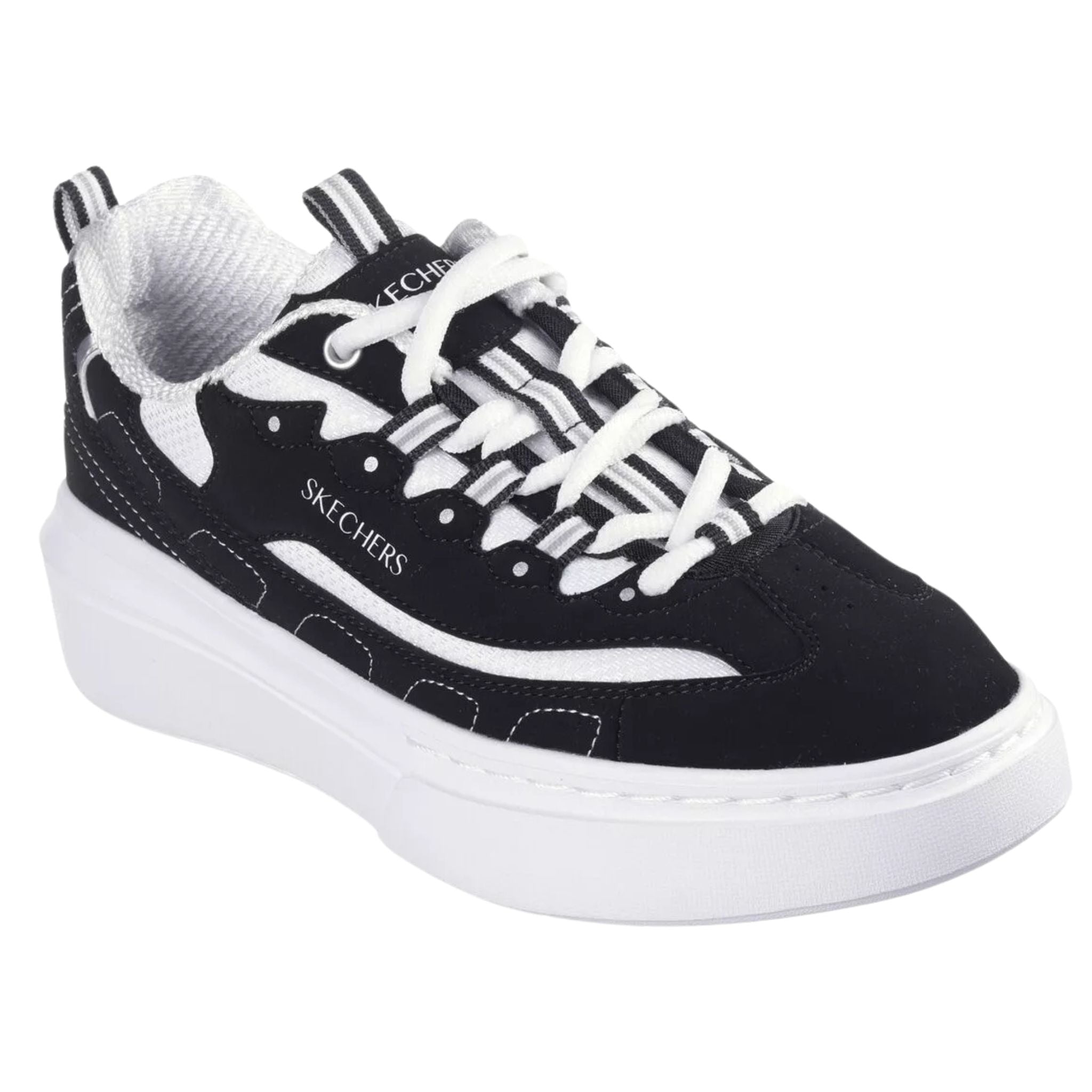Skechers Women's 185069 Cordova Classic-Solid Score Black White